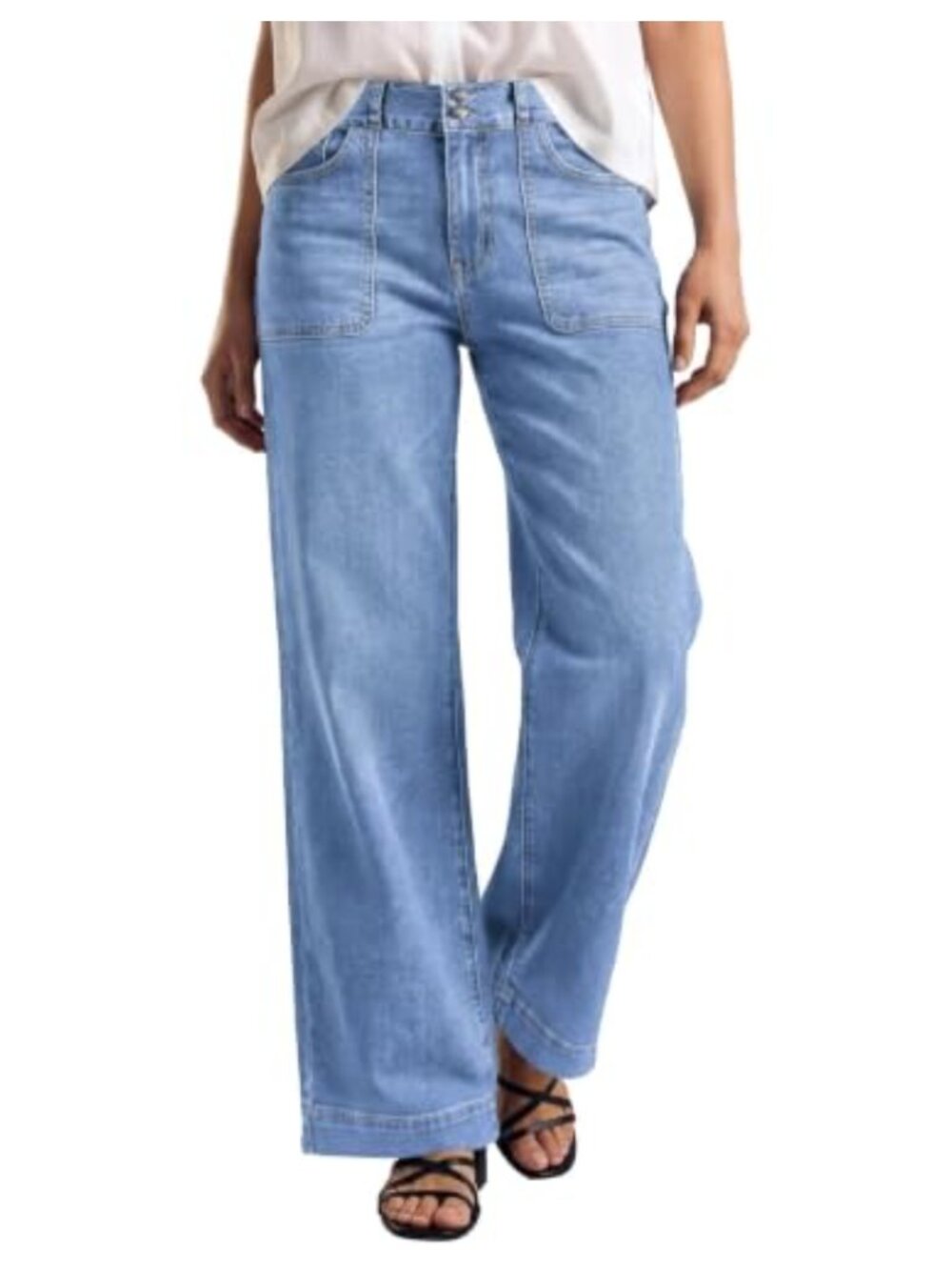High Waisted Straight Leg Stretchy Tummy Control Jeans